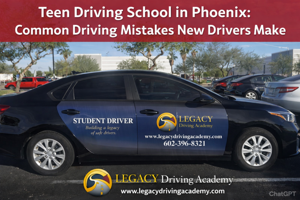 Teen Driving School in Phoenix: Common Driving Mistakes New Drivers Make